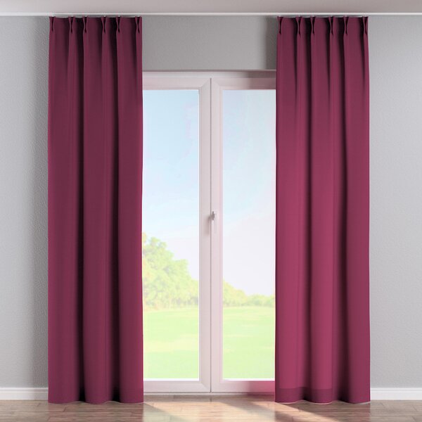Double pinch pleat curtain