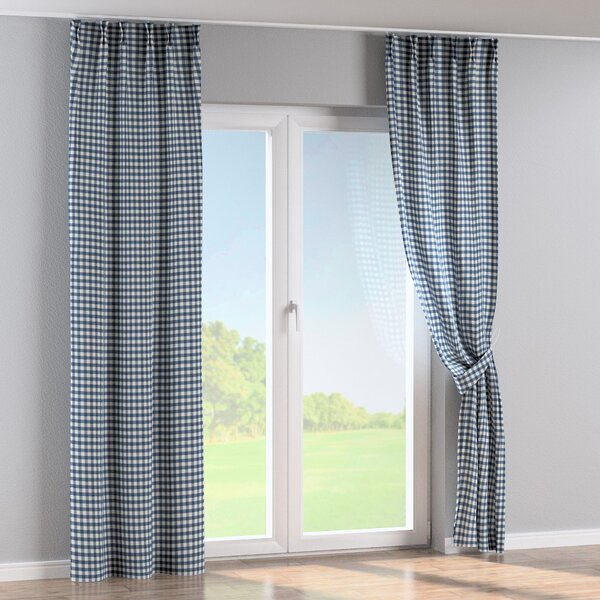 Double pinch pleat curtain