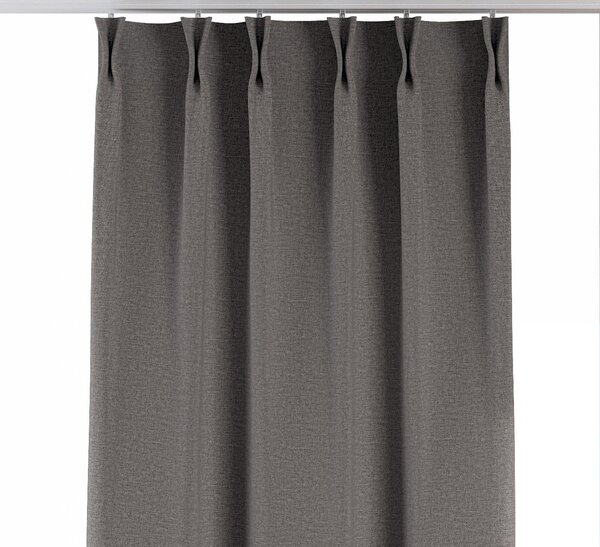 Double pinch pleat curtain