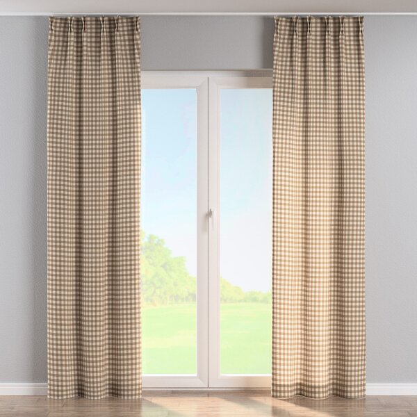 Double pinch pleat curtain