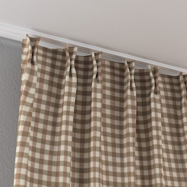 Double pinch pleat curtain