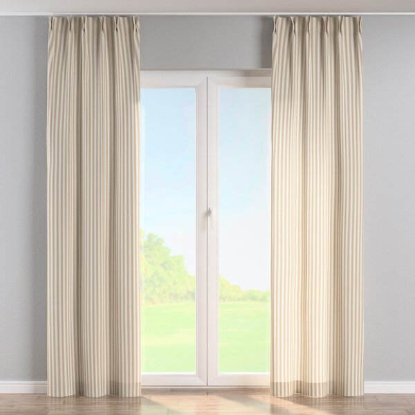 Double pinch pleat curtain