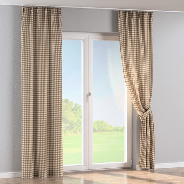 Double pinch pleat curtain