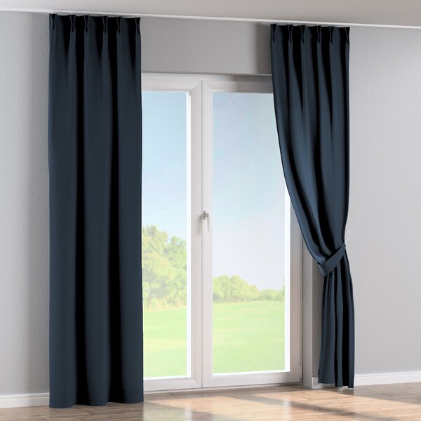Double pinch pleat curtain