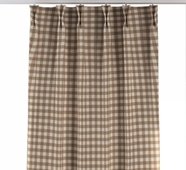 Double pinch pleat curtain