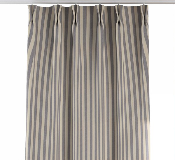 Double pinch pleat curtain