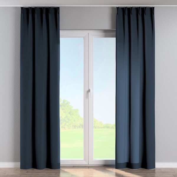 Double pinch pleat curtain