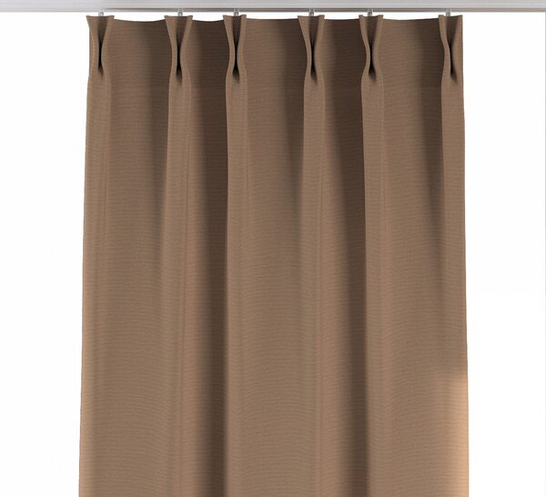 Double pinch pleat curtain