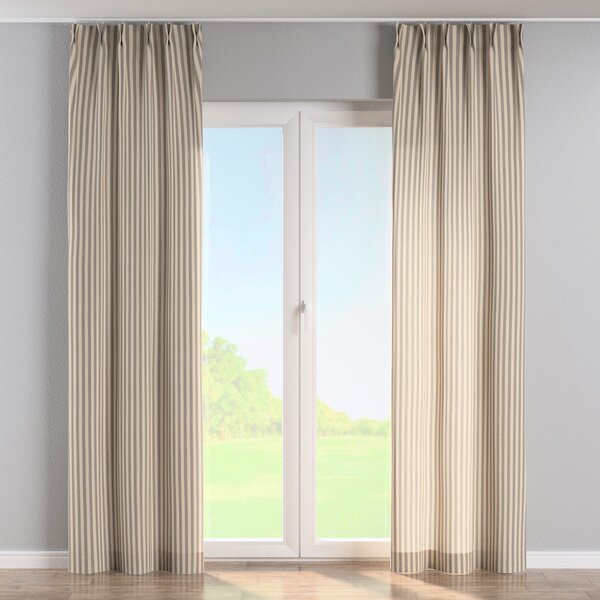 Double pinch pleat curtain
