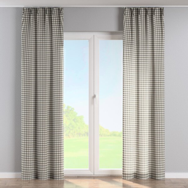 Double pinch pleat curtain