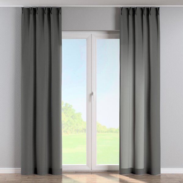 Double pinch pleat curtain