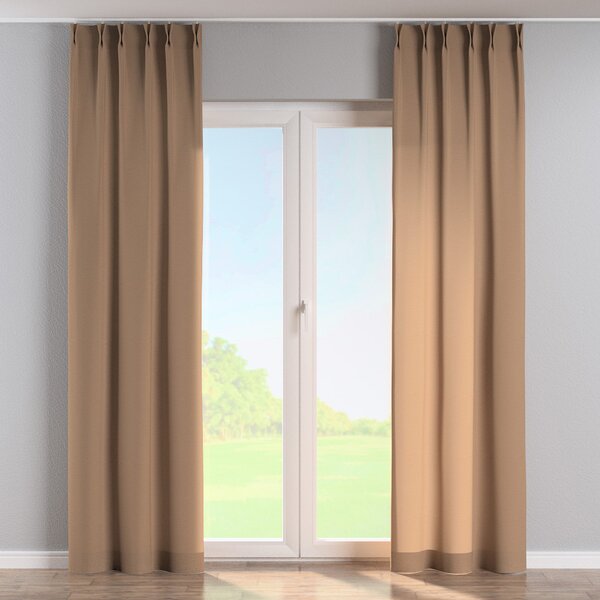 Double pinch pleat curtain