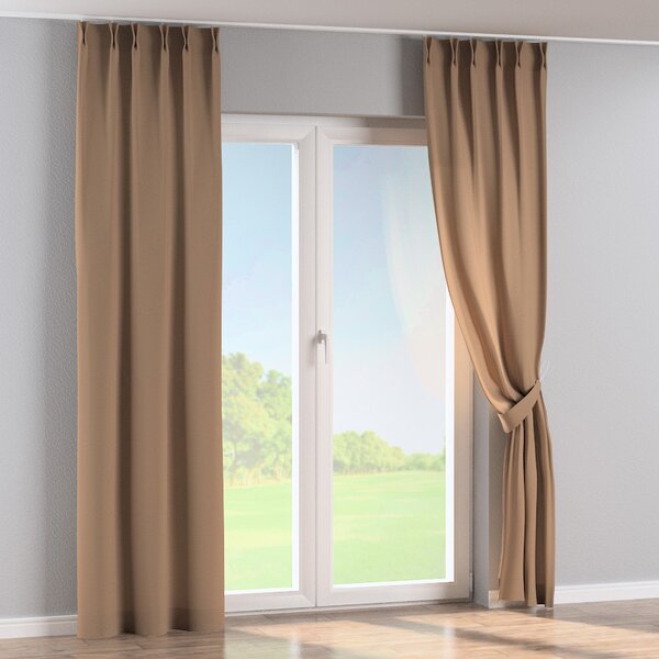 Double pinch pleat curtain