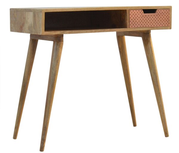 Neils Solid Wood Single Drawer Writing Desk