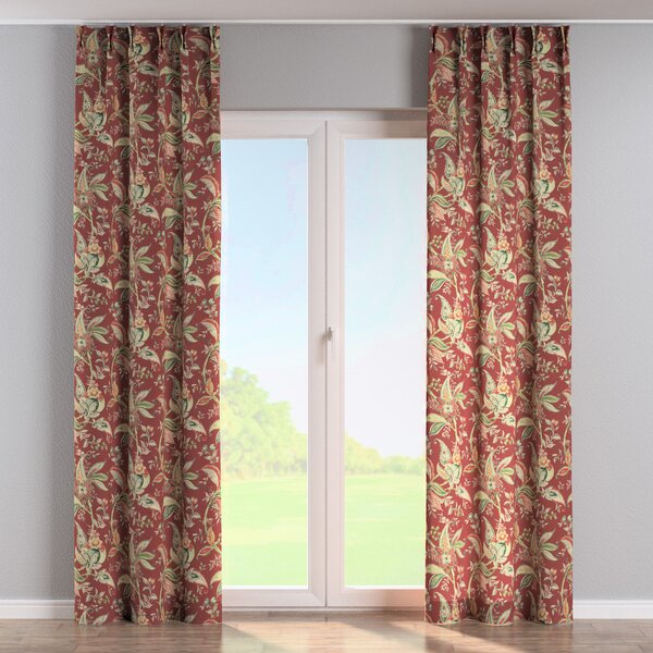 Double pinch pleat curtain