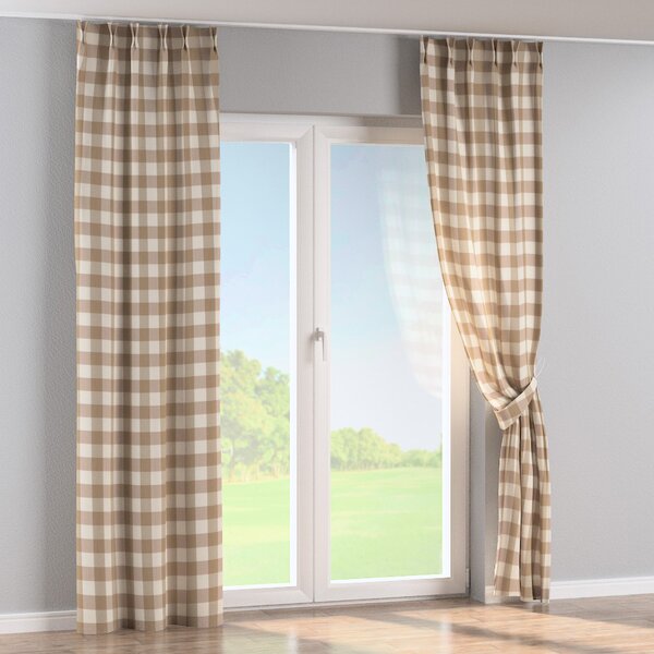 Double pinch pleat curtain