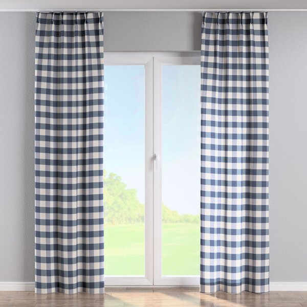 Double pinch pleat curtain