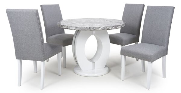Neptune Round Dining Table With 4 Chairs