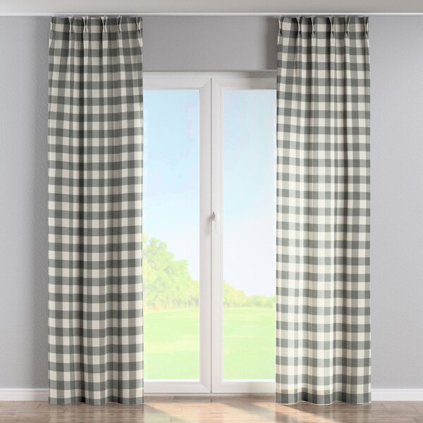 Double pinch pleat curtain