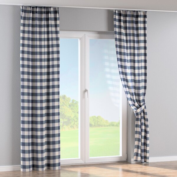 Double pinch pleat curtain