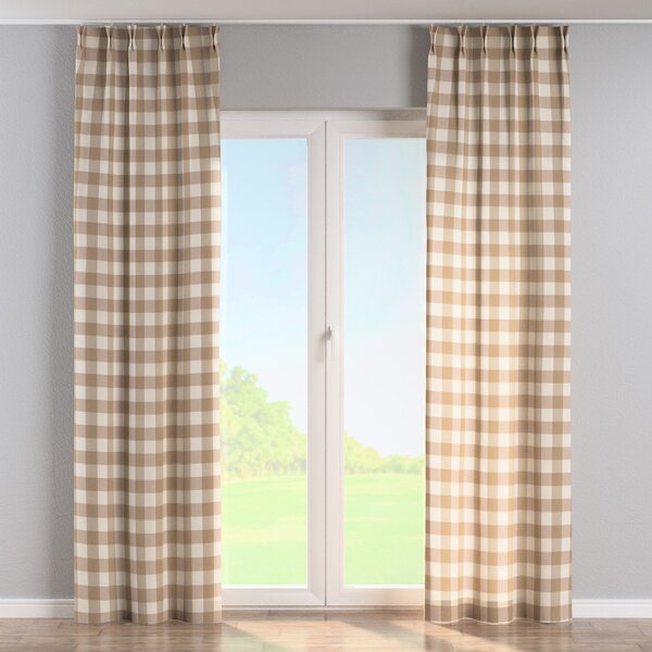 Double pinch pleat curtain