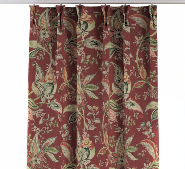 Double pinch pleat curtain