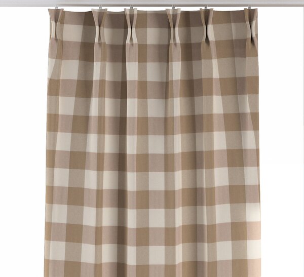 Double pinch pleat curtain