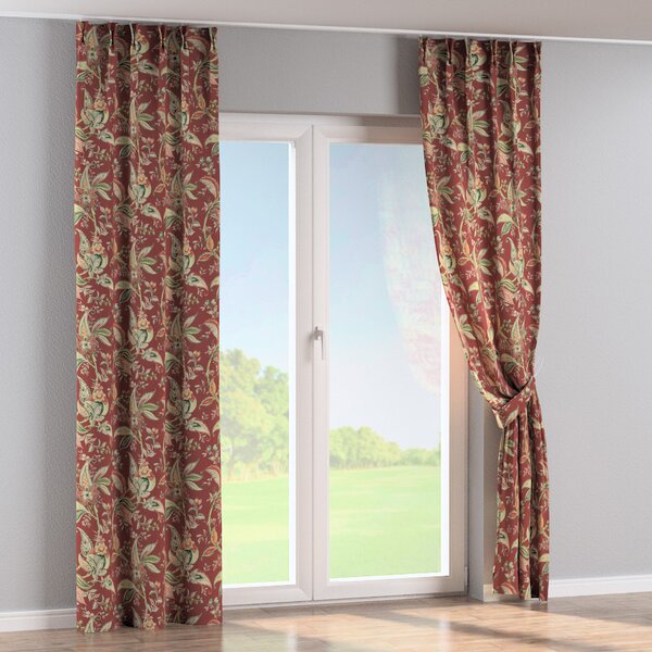 Double pinch pleat curtain