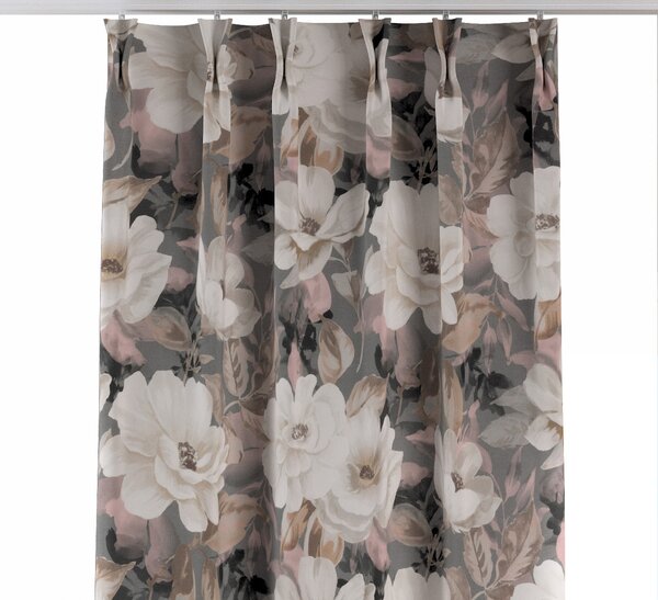 Double pinch pleat curtain