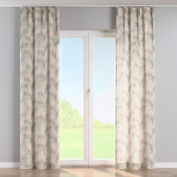 Double pinch pleat curtain