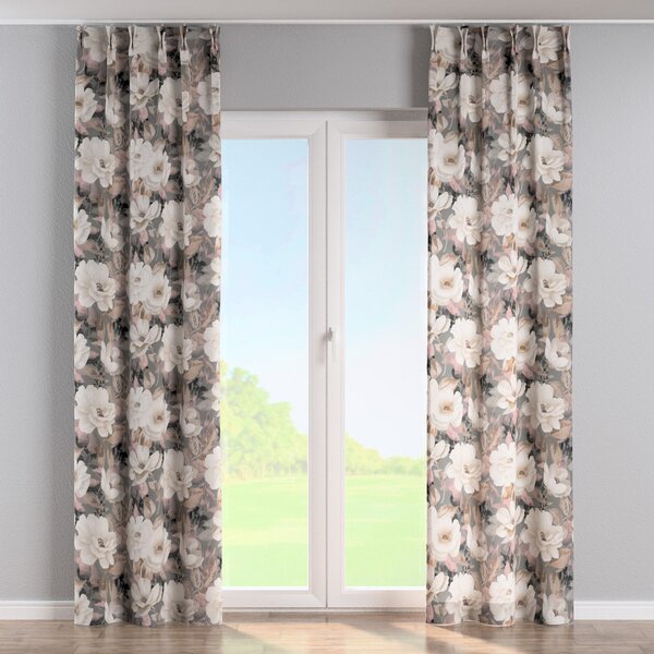 Double pinch pleat curtain