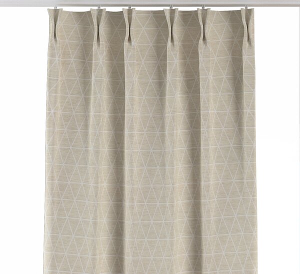 Double pinch pleat curtain