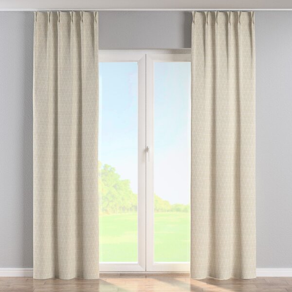 Double pinch pleat curtain