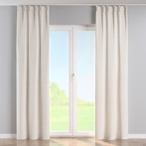 Double pinch pleat curtain