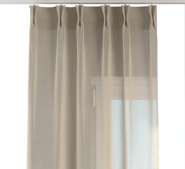 Double pinch pleat curtain
