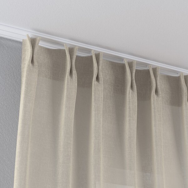 Double pinch pleat curtain