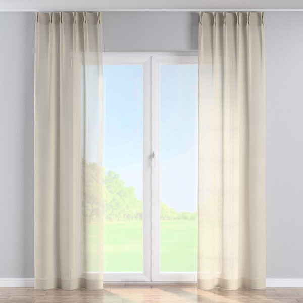 Double pinch pleat curtain