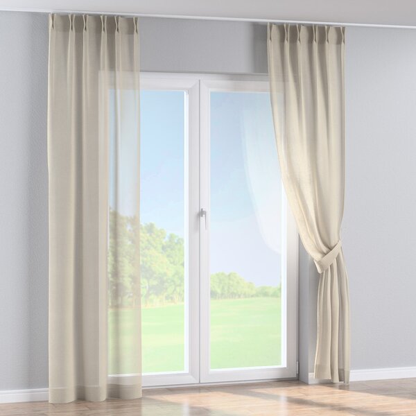 Double pinch pleat curtain