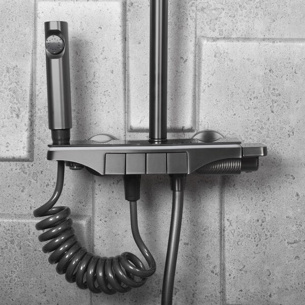Shower set REA Savio Led Titanium