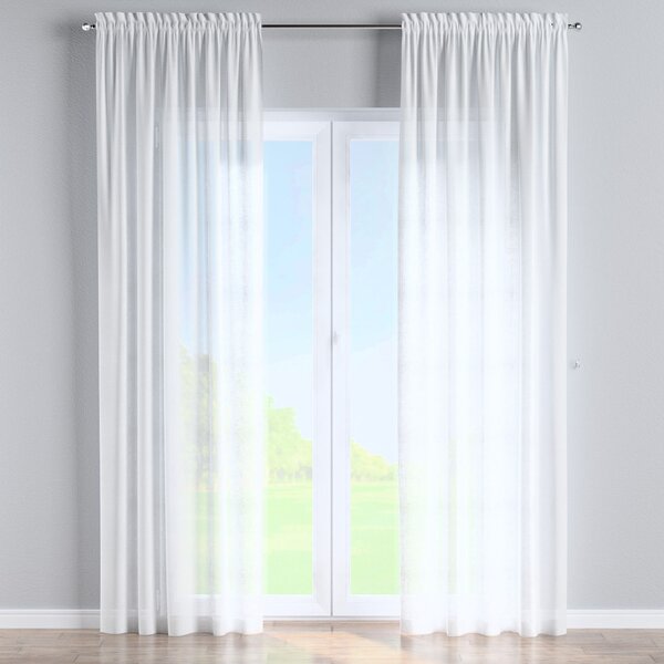 Slot and frill curtains