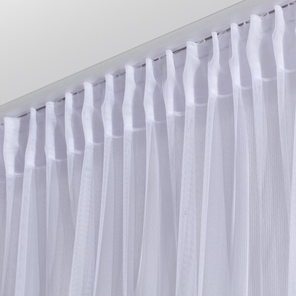 Pencil pleat voile/net curtain