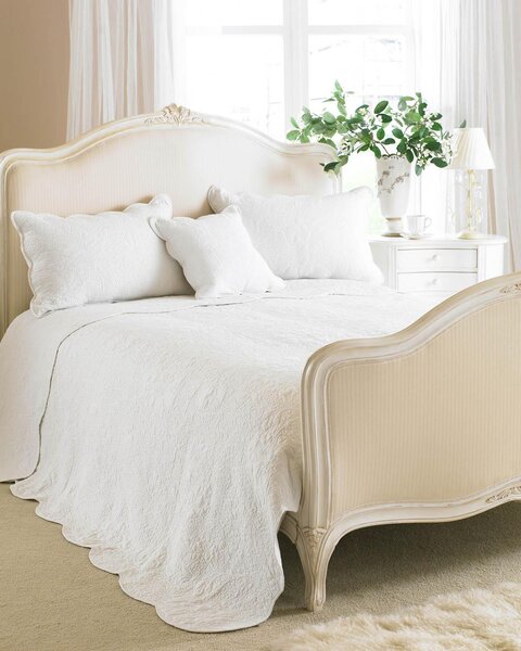 Toulon Quilted Bedspread White