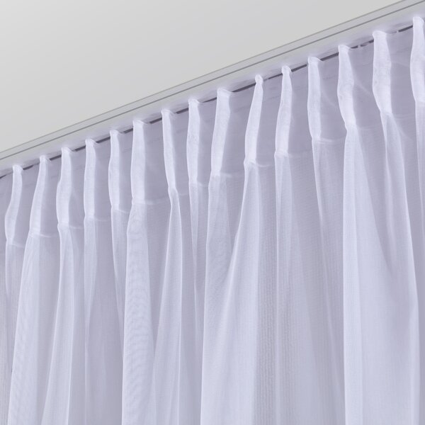 Pencil pleat voile/net curtain