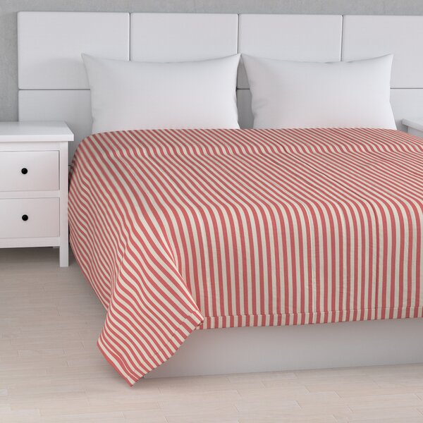 Stripe quilted throw