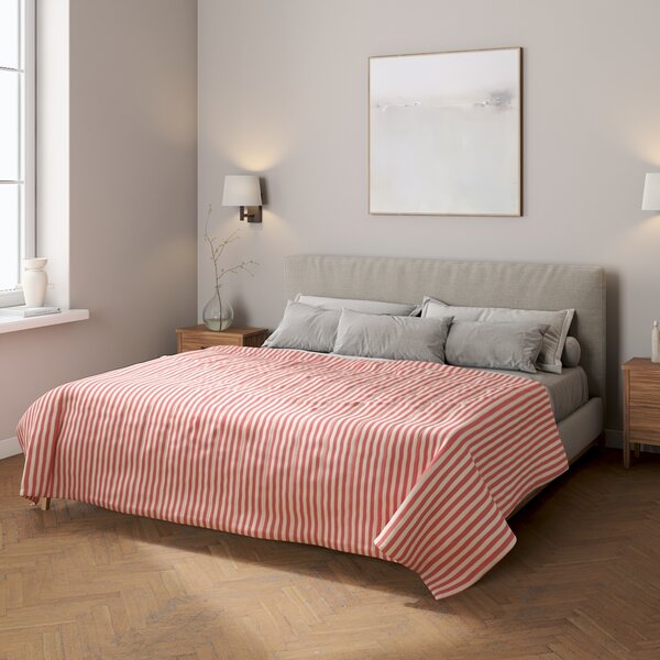 Stripe quilted throw