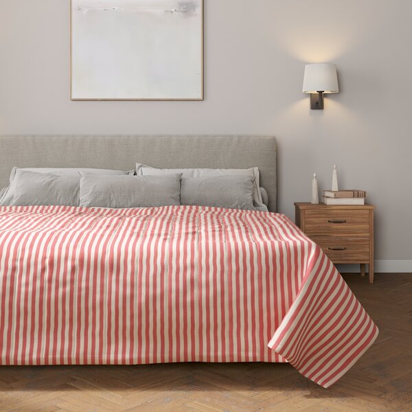 Stripe quilted throw