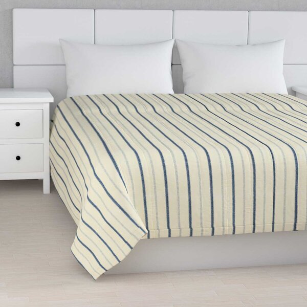 Stripe quilted throw