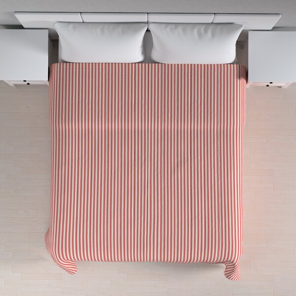 Stripe quilted throw