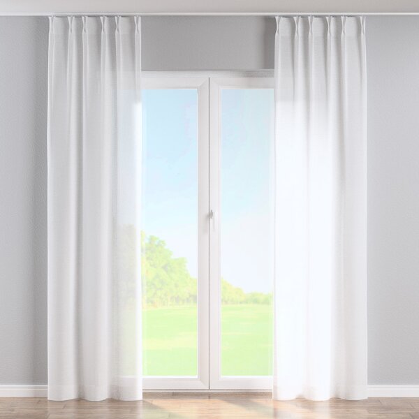 Double pinch pleat curtain