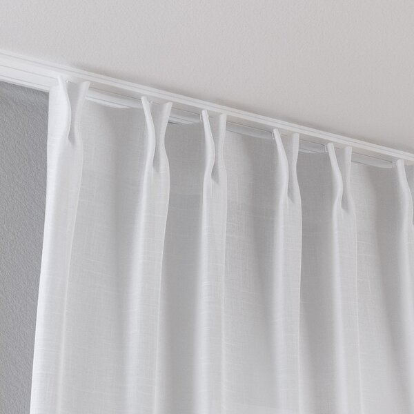 Double pinch pleat curtain